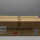 X-Vcak Upgraded Portable Sauna Box of Relaxation, Detoxification, Steam Sauna for Home with Steamer, Pairs Remote Control, Folding Chair, 9 Levels, 2.6 x 2.6 x 5.9