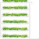 VIVOSUN Hydroponic Grow Kit, 54 Plant Sites 6 Food-Grade PVC-U Pipes Hydroponics Planting System with Water Pump, Pump Timer, Nest Basket and Sponge for Leafy Vegetable