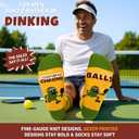 10 x I'D RATHER BE CHASING Funny Mens Socks, Golf & Pickleball Gifts for Men, Golfers Unique Crew Sock, Golfing Gift Accessories
