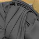 MLMC Black Chiffon Fabric by The Yard Pre-Cut Sheer Chiffon Arch Fabric 5 Yards Airy Continuous Draping Panels 60 inch Wide for Wedding Backdrop Craft Ceiling Decor