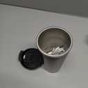 Auto Stirring Coffee Mug, Rechargeable Self Mixing Cup, 400ml Magnetic Stainless Steel Coffee Mug to Stir Mixed Milk, Powder, Black (Dark)