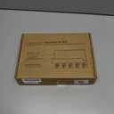 Key Holder for Wall, Decorative Key and Mail Holder with Shelf Has Large Hooks for Bags, Coats, Umbrella  Paulownia Wood Key Hanger with Mounting Hardware (9.8W x 6.7H x 4.2D) (Black)