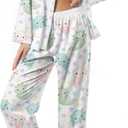 Unisex Ultra Soft Pajama Set, Valentines Pajamas, Soft Warm Matching Sleepwear Gift for Women Men (L)