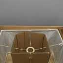 Globe Electric Ricci 62-in Matte Black Shaded floor lamp Floor Lamp with Fabric Shade