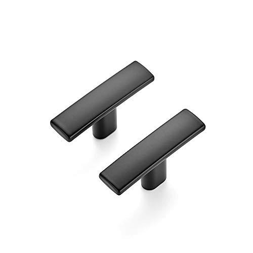 Ravinte 10 Pack 1-3/4 inch Curved Cabinet Pulls Matte Black Kitchen Cupboard Handles Cabinet Handles 1.75”Length