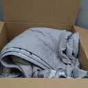 Full Fitted Sheet,Solid Color Quilted Thickened Bedding Sheets, Suitable for 12""/30cm Deep Mattresses Available in All Seasons,Grey,120 * 200cm (1pcs)