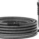 Garden Hose 50ft x 5/8",Flexible Water Hose,Lightweight Braided Hose with Swivel Handle,Leak-Free Connections, Male to Female Fittings, Kink Resistant Durable Hybrid Hose,Grey