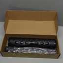 Non-Slip Bath Tub Mat, 39x16 Inch Extra Large Shower Mat with Drain Holes & Suction Cups, Machine Washable, Black