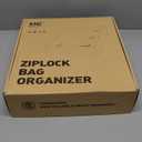 Bamboo Ziplock Bag Organizer, 12x13.2x3 Inches