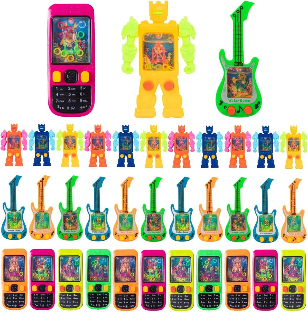 Handheld Water Game,Water Ring Toss Handheld Toys Mixed Designs, Ideal for Party Favors Goodie Bag Stuffers Classroom Rewards Prizes Birthday Return Gifts Valentines Day Back to School Gifts (36)