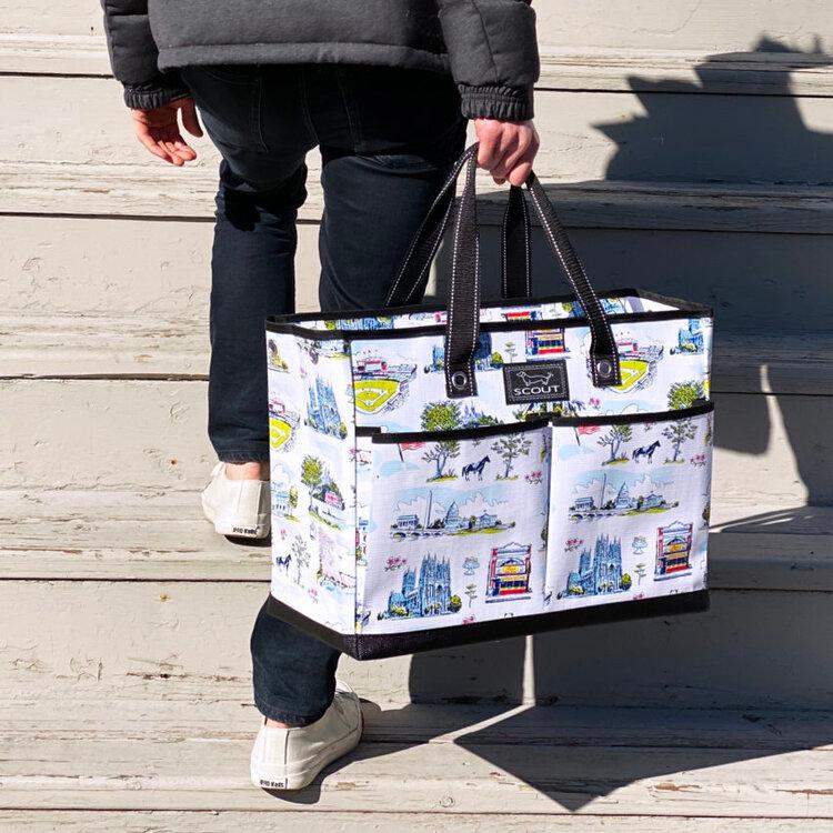SCOUT BJ Bag - Large, Utility Tote Bag for Women, Nurses, Teachers and Moms with Zipper & 4 Exterior Pockets for Organizing. (20007)