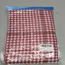 2 x RIIQIICHY Plaid Scarf for Women Fall Winter Pashmina Scarves Wraps for Cold Weather Warm Large (Red)