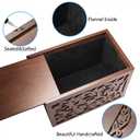 Cremation Urns for Human Ashes Adult Male or Female, Funeral Memorial Urns for Ashes, Wooden Tree of Life Decorative Urns Box and Casket for Men Women Child, Burial Urn for Adults Up to 250 IBS