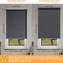 Window Blinds for Home,Cordless Blackout Roller Shades,Pull Down Blinds,Temporary Blackout Shades,Roller Blinds,Inside Mount,Door Curtains,Thermal Insulation Treatments (White, 35" W x 72" H)