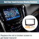 X AUTOHAUX 1 Set Touch Screen Display for CUE Infotainment System for Cadillac ATS CTS ELR Escalade SRX XTS 2013-2017 20867046 22912609 Gel Free Touch Screen Protector w/Trim Remove Tool