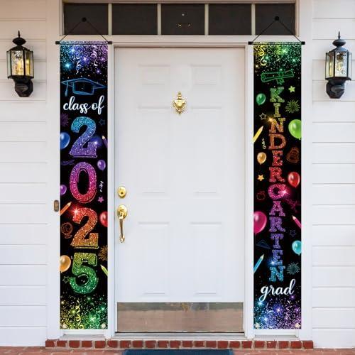 Kindergarten Graduation Party Decorations 2024 Porch Sign Kindergarten Graduation Door Banner Pre-school Graduation Party Hanging Banner(Black) Kindergarten Graduation Party Decorations 2024 Porch Sign Kindergarten Graduation Door Banner Pre-school Graduation Party Hanging Banner(Black)
