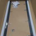 8x24 Picture Frame 2 Pack, Rustic Black Wood Frame with Tempered Glass, Display Pictures Multiple Five 4x6 With Mat or 8 x 24 Without Mat - Horizontal or Vertical Wall Mounting