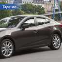 Window Visors Rain Guards Shield for 2010 2011 2012 2013 Mazda 3 Sedan, Out-Channel Window Vent Wind Deflectors Visors Shades for 10 11 12 13 Mazda 3 (Not for Mazda 3 Hatchback)