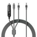 Hugener 3 in 1 Starlink Mini Cable 10FT/ 3M, High-Speed USB C/Car Charger/DC to DC Replacement Cable for Starlink Mini Power, Waterproof Extension Power Cable Accessories