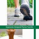 2 x Manual Foot Massager Roller for Plantar Fasciitis Relief, Portable Deep Tissue Muscle Massage Roller for Foot Arch and Heel Pain, Effective Reflexology Tool Relax The Nerves (Chocolate)