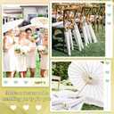 Sadnyy Paper Umbrellas Paper Decorative Chinese Japanese Parasol Umbrella DIY Oiled Painting Umbrellas Crafts for Wedding Bridal Party Decor