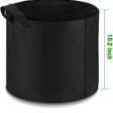 12-Pack 5 Gallon Grow Bags Heavy Duty Thickened Nonwoven Fabric Pots with Durable Handles