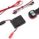 1/10 RC Wireless Winch Remote Controller & Receiver Kit, Automatic Winch Replacement for Axial SCX10 90046 TRX4 Tamiya RC4WD Redcat HPI 1/10 RC Crawler Upgrade Parts