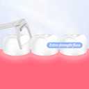 RAZOKO Reusable Dental Flosser Kit, Extra Strong Shred-Resistant Floss, for Hard to Reach Areas, PTFE & PFAS Free (2 White Handles + 240 Refills)