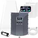 Cell Phone Booster for Home Office with 2 Indoor Antennas| Boosts 5G & 4G LTE | Cell Phone Signal Booster for All U.S. Carriers with Band 2/4/5/12/13/17/25/66| Up to 8000 Sq.Ft | | FCC Approved