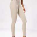 POSHDIVAH Women's Creamluxe Yoga Leggings 21"/23"/25"/28" High Waisted Cream-Feeling Workout Lounge Pants for Running (M)