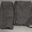 BlissBay Weave 100% Egyptian Cotton Pillow Cases King Size Set of 2, 1000 Thread Count Pillow Covers Sateen Weave Soft Luxury Wrinkle Resistant Envelope Closure | 40" L x 20" W | Dark Grey (Gray)