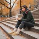 Sweechee Women's Cork Footbed Clogs with Soft Fur Lining, Comfortable Shearling Slippers Women's for Winter (7-8, Honey Camel)