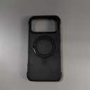 Temdan Designed for Phone 17 Pro Max Case,[with 360Rotatable Invisible Magnetic O-Ring Stand][Military Grade Shockproof][Compatible with MagSafe] Anti-Slip Translucent Matte Phone Case 6.9" 2025 (Black)