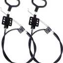 STARVAST Sofa Recliner Cables, 2Pcs Couch Release Cables Replacement D Ring Couch Recliner Pull Handle, Hook Exposed Cable Length (4.75") Total Length 36.5 Inch