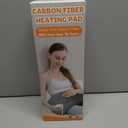 Super-Fast Heat Up Carbon Fiber Heating Pad: Back, Neck, Shoulder, Period Cramps Pain Relief, Muscle Relief, Deeper Relax, Moist/Dry Heat, Auto-Off, Machine Washable (Blue, 20" x 24") (Aurora Glow Blue)