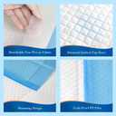 100 Count Disposable Beds Pads,23"x36" Waterproof Adults Incontinence Chucks Underpads,Absorbent Leakproof Pee Pads for Kids,Elderly,Extra Large Dog Puppy Training Pad,Baby Changing Liner