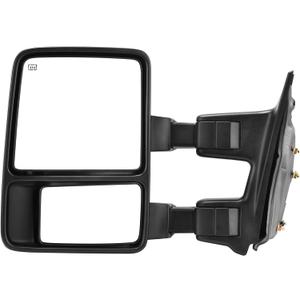 YITAMOTOR Towing Mirror Compatible with 1999-2007 F250/F350/F450/F550 Super Duty, 2001-2005 Excursion, Left Driver Side Mirror Tow Mirror Power Heated Telescoping Folding LED Turn Signal Smoke
