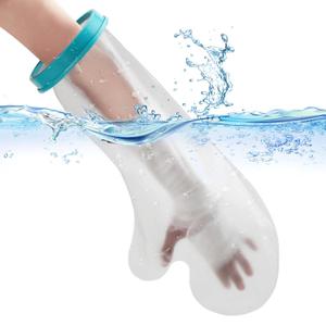 Waterproof Cast Covers for Shower Arm, Reusable Adult Half Arm Cast Covers for Shower Sleeve Bag Wound Arms, Hands, Elbow, Wrist, Finger [2025 New Upgrade]