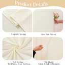 Beige Arch Backdrop Cover Set of 2 Beige Arch Cover 7.2 and 6ft Wedding Arch Cover Stretchy Backdrop Bridal Baby Shower Birthday Party Arches Stand Covers Spandex