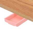 PATIKIL Under Desk Drawer, Under Table Storage Self-Adhesive Attachment Drawers Organizer for Pencils Pens Standing Desk Office Studio Home, Pink, Small