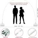 Christmas Balloon Garland Arch Kit Red White Sliver Balloon Column Stand Set with Candy Cane Gift Box Aluminum Foil Balloon For Xmas Winter Holiday Birthday Baby Shower Party Decorations