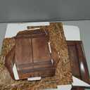 Threehoney 8 Pcs Western Cowboy Party Decorations 11.8 Inches Summer Halloween Hay Bales Boxes Decor Include Wood Grain Wine Barrel Boxes Hay Decoration for Pirate Farmhouse Western Themed Party