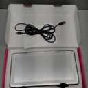 Car Sun Visor Vanity Mirror with Lights, Rechargeable Car Makeup Mirror Accessories, Birthday Gifts for Women Girl, 3 Light Modes, Dimmable Touch Led Screen, Universal for Car Truck - Color Black