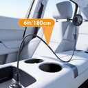 USB Car Fans for Backseat5.39in Portable Car Cooling Fan with 3 Speeds, Quiet Brushless Motor, Rotatable Air Ventilation for Kids Baby 5V/1A Headrest Mount Auto Cooler No Battery(Headrest Buckle)