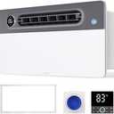 Bathroom Fan with Light and 1900W Heater, 180 CFM Ventilation, Remote Control,Quiet Exhaust, 4-in-1 Design for Heating, Lighting, Ventilation & Air Circulation for Comfort in Any Season (white)