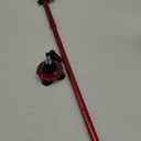 BigAlex Folding Walking Cane with LED Light,Pivoting Quad Base,Adjustable Walking Stick with Carrying Bag for Man/Woman (Alloy Base) (Red(4'9"-5'6"))