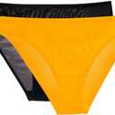 Smart & Sexy Women's Mesh & Lace Cheeky Brief Panties, Size 5