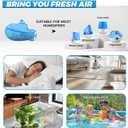 puxyblue 18-Pack Humidifier Tank Cleaner Blue Small Submarine Fit for Most Humidifiers and Fish Tanks, Purifies Water, Prevents Hard Water Build Up, Eliminates White Dust and Odours