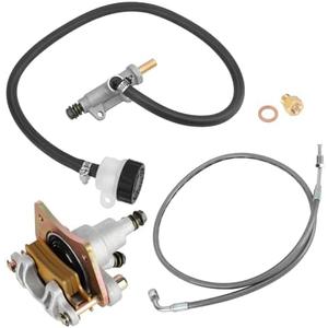 M MATI Rear Brake Caliper & Master Cylinder & Hose Line for Polaris Sportsman 500 2003-2009 Sportsman 400 450 2003-2007 1910690 1911075 1910301 1910790 1910765 2202708 1910631 1911113