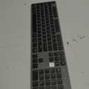 Bluetooth Slim Keyboard for Mac, Aluminum Rechargeable Keyboard Wireless, Low-Profile Silent Flat Key Compatible with Apple iMac, MacBook, Mac and iOS, Full Size - Space Gray